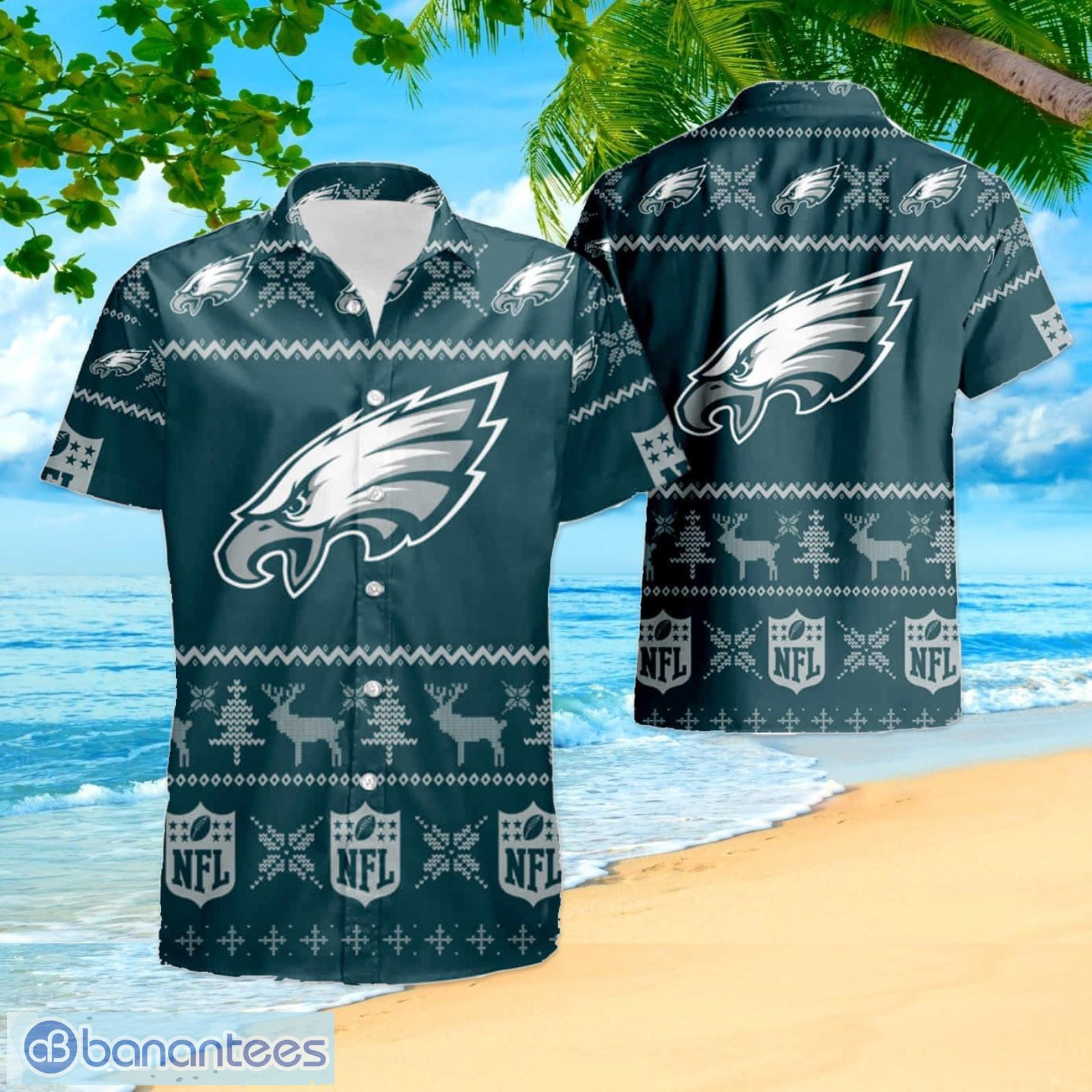 Philadelphia Eagles NFL Logo Combo Hawaiian Shirt And Short Summer For Men  Women - Freedomdesign