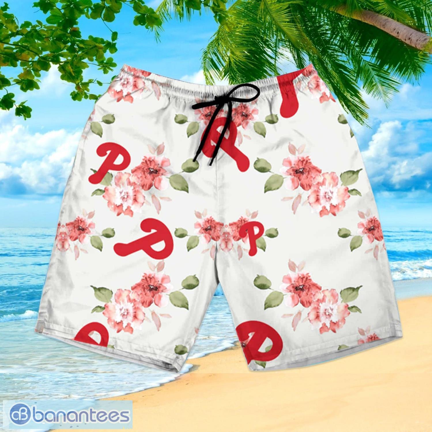 Philadelphia Phillies Tropical Aloha Hawaiian Shirt And Shorts Beach Gift -  Banantees