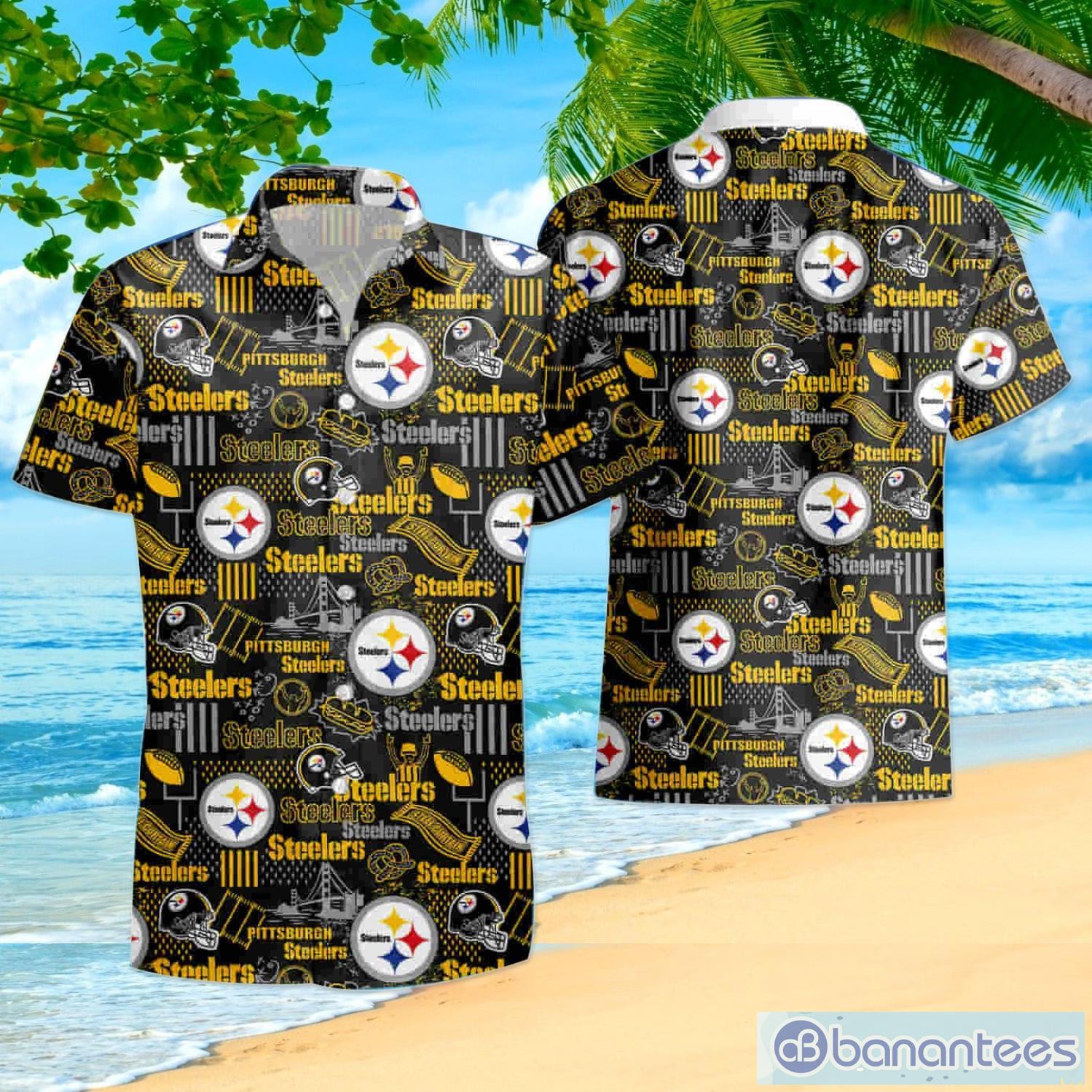 Pittsburgh Steelers Aloha Hawaiian Shirt And Shorts Summer Gift For Fans -  Banantees