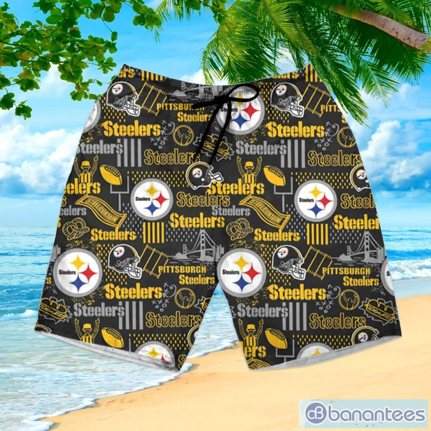 Pittsburgh Steelers Hawaiian Aloha Hawaiian Shirt And Short