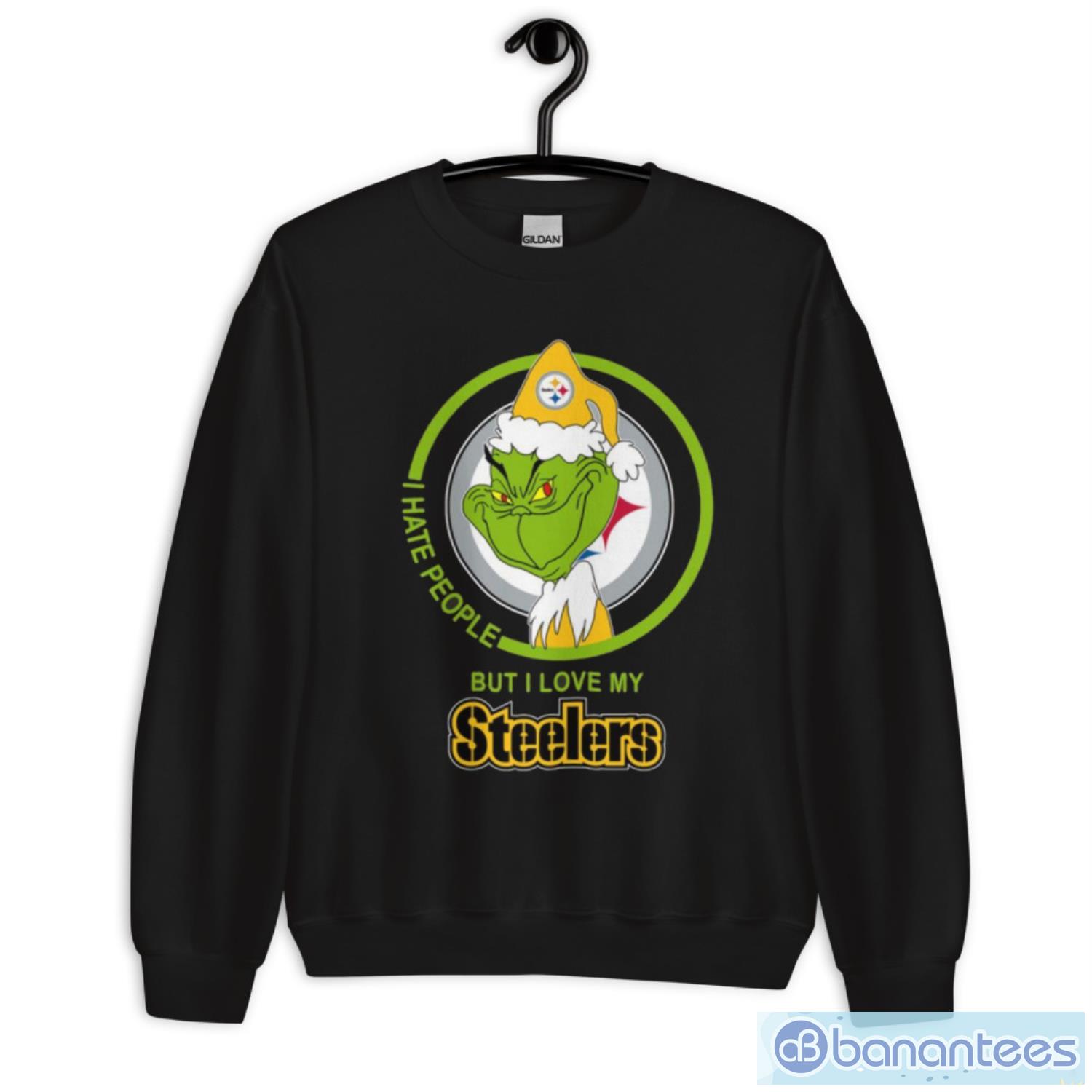 I Hate People But I Love My Pittsburgh Steelers Grinch T-Shirt - T-shirts  Low Price