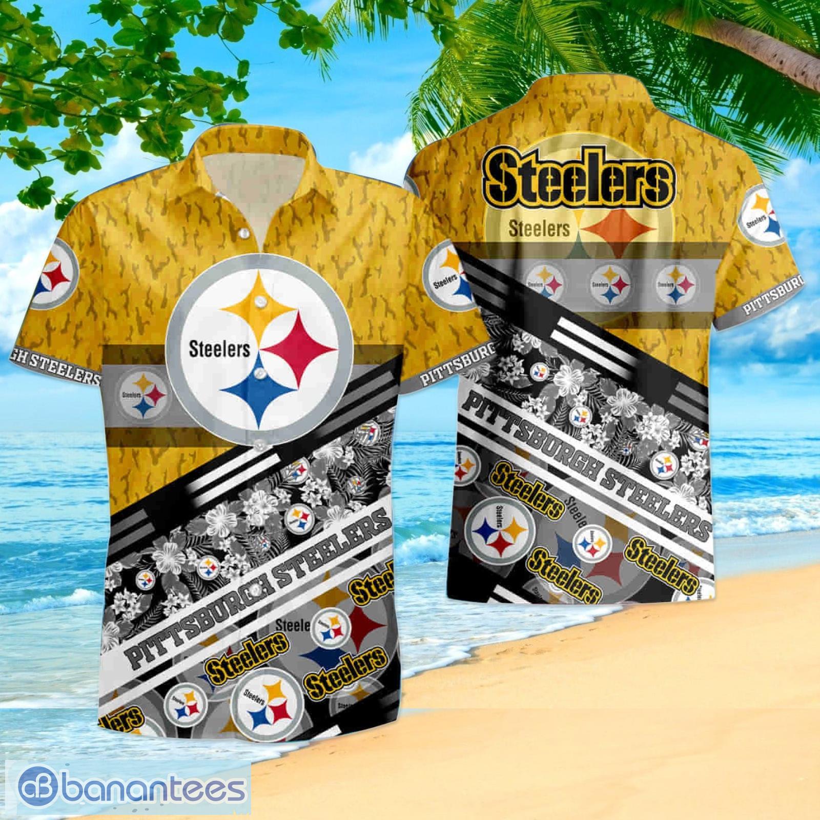 Pittsburgh Steelers NFL Custom Name And Number All Over Print 3D T-Shirt -  Banantees