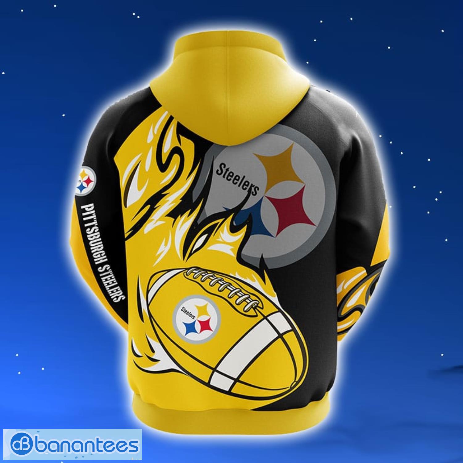 Pittsburgh Steelers Skull Hoodies Full Over Print - Banantees