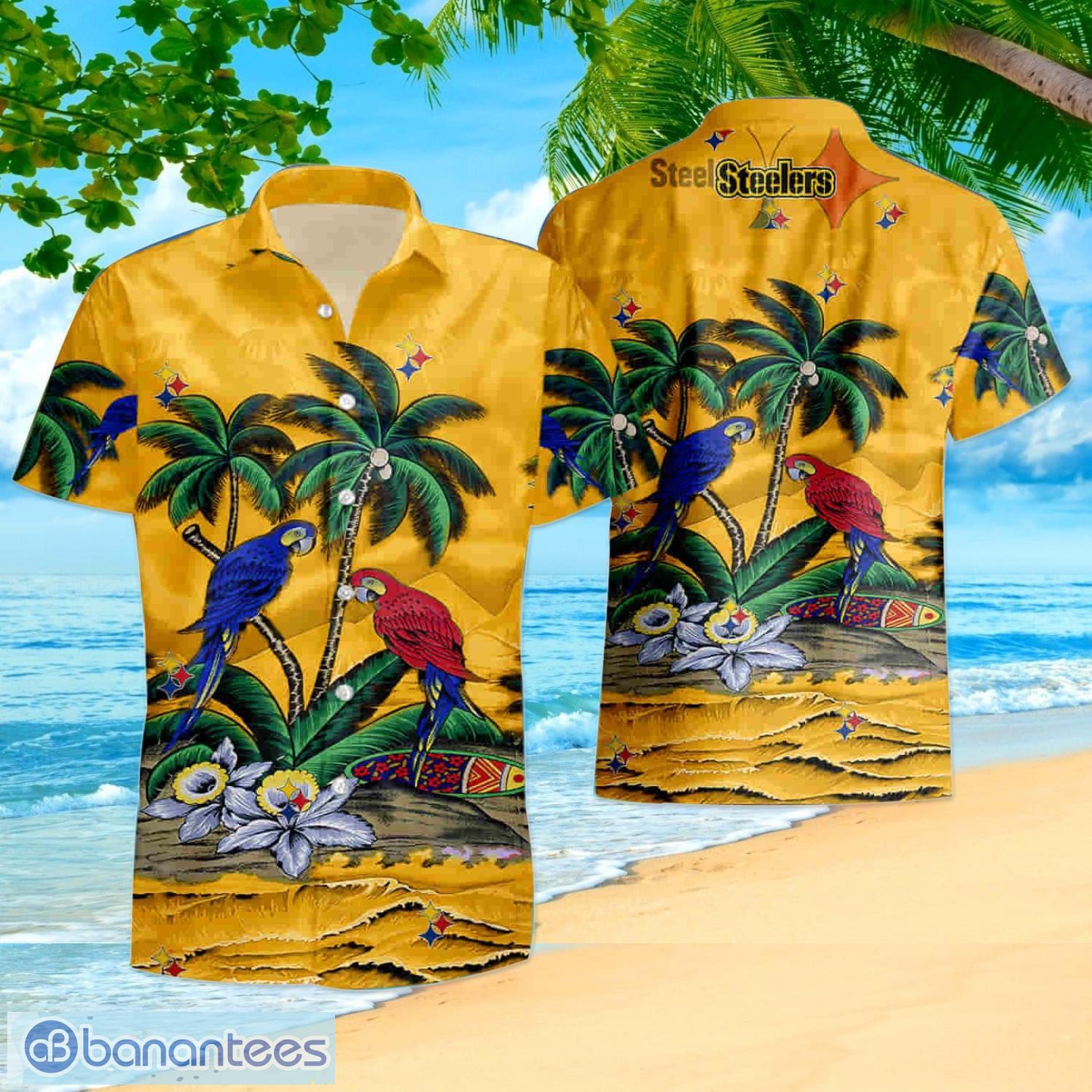 Pittsburgh Steelers Tropical Skull NFL Design 4 Beach Hawaiian Shirt Men  And Women For Fans Gift - Banantees