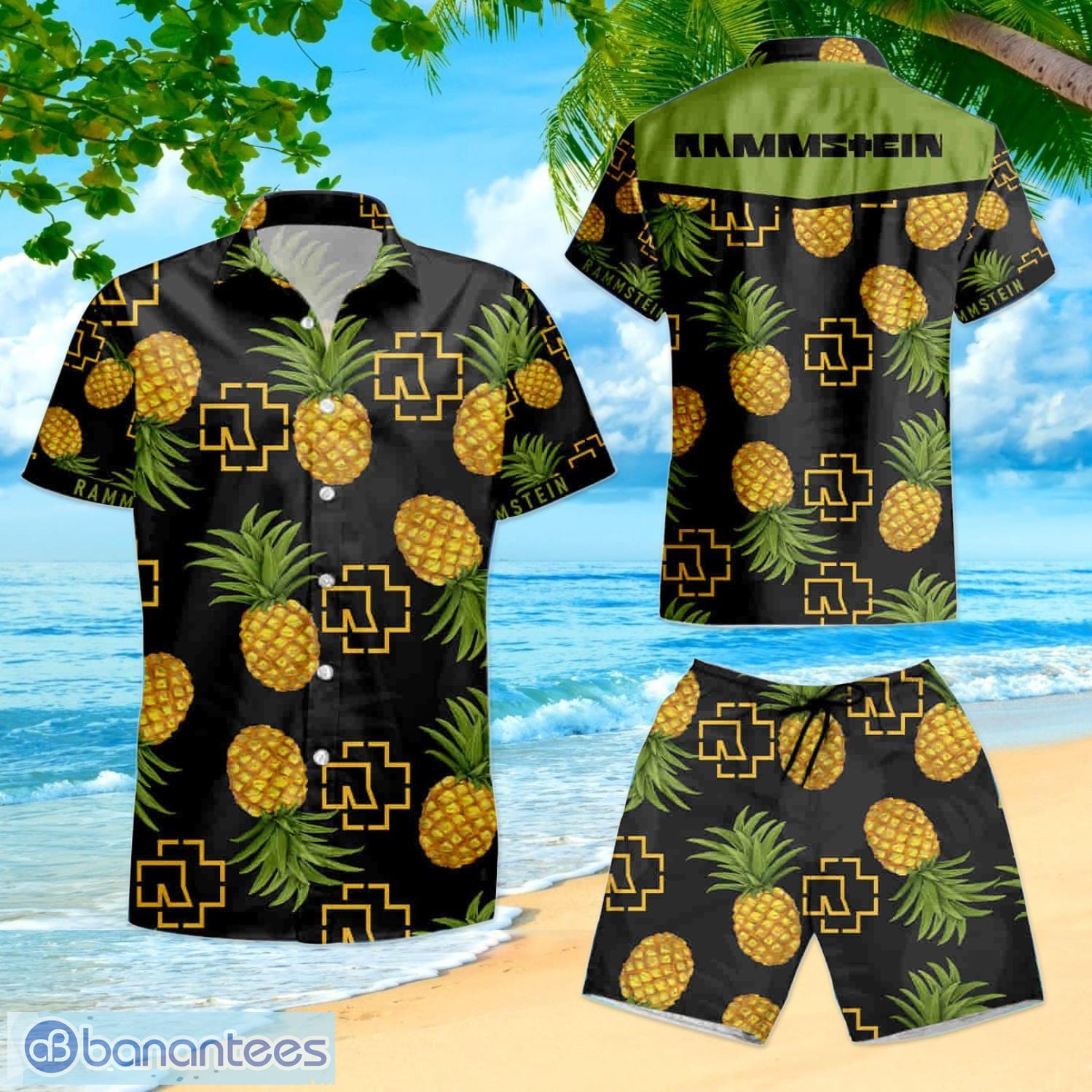 Rammstein Pineapple Hawaiian Shirt And Shorts