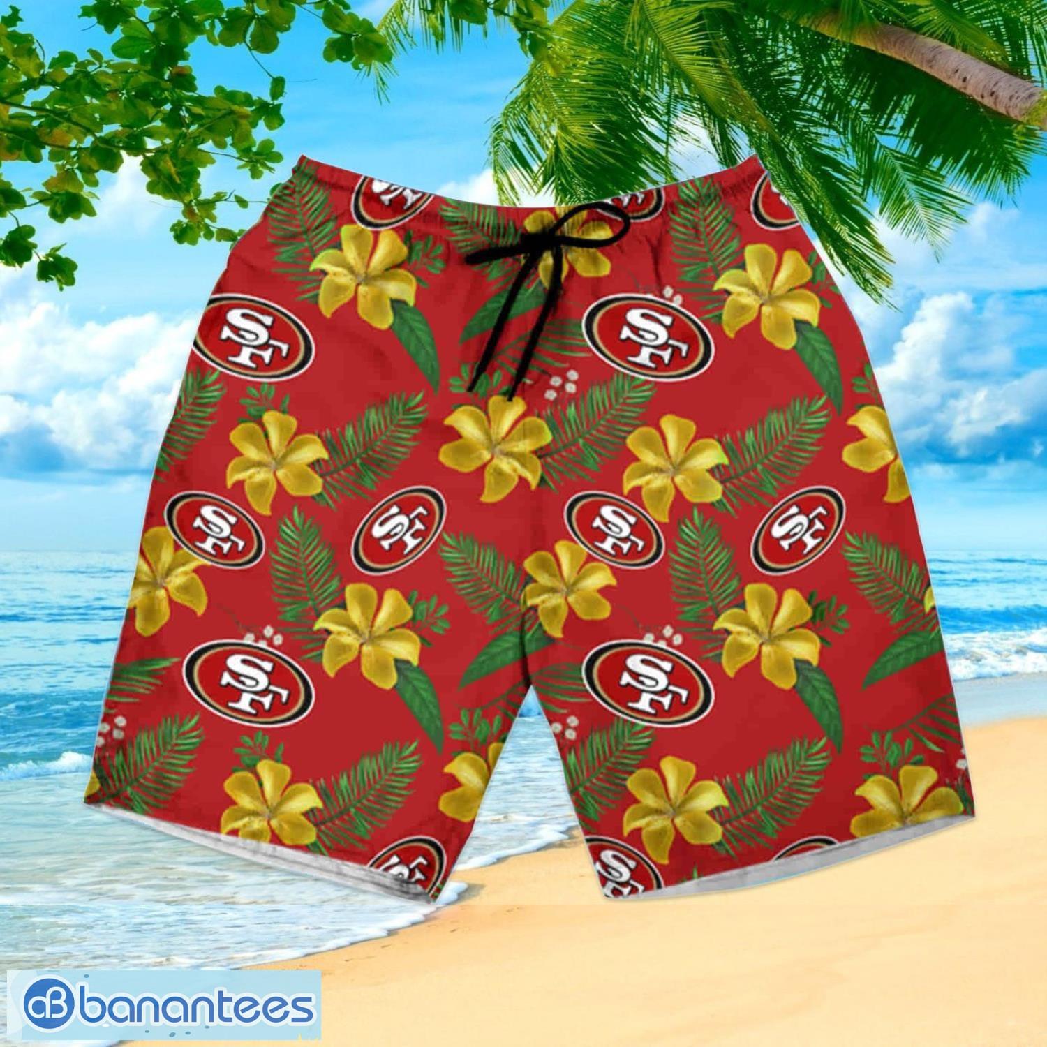 San Francisco 49ers Summer Hawaiian Shirt And Shorts - Banantees