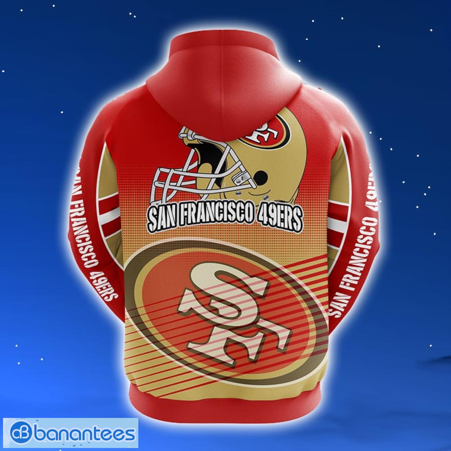 San Francisco 49ers NFL Red Unisex Hoodie, Zip Hoodie 3D All Over Print For  Fans