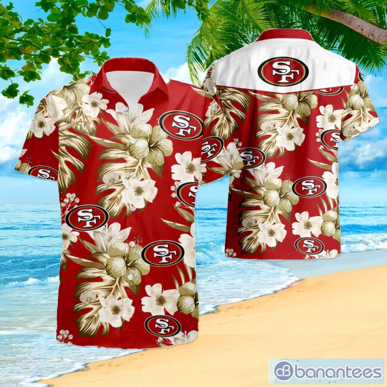 San Francisco 49ers San Francisco Floral Football Hawaiian Shirt And Shorts Summer Gift For Fans Product Photo 1