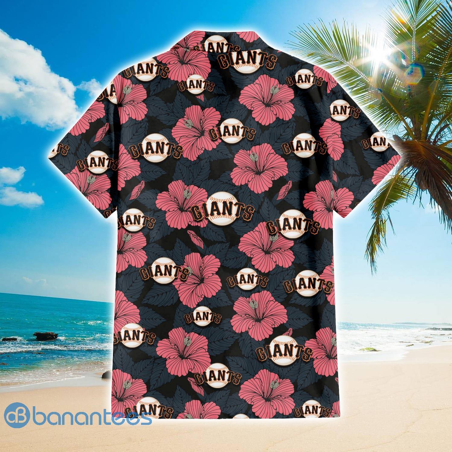 San Francisco Giants Hawaiian Shirt Hibiscus Flower Aloha Shirt