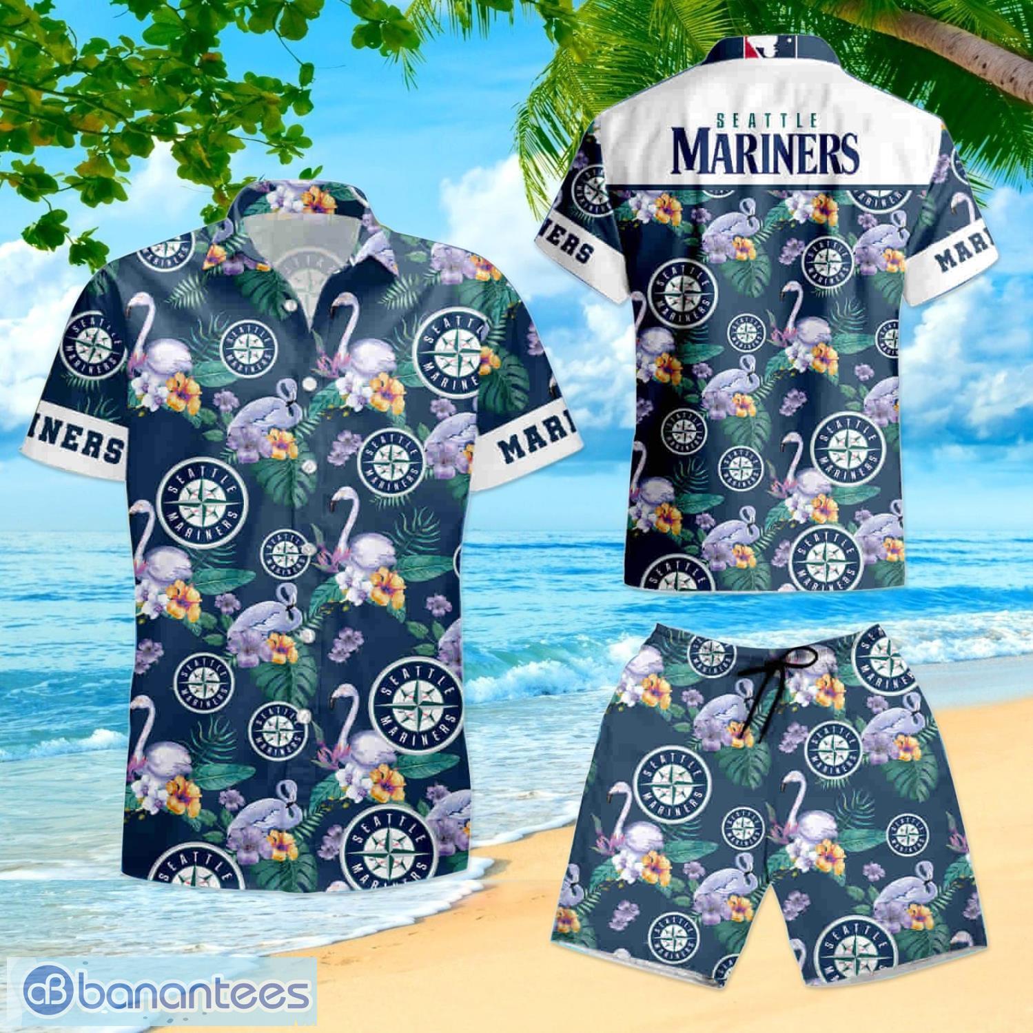 Mlb Seattle Mariners Summer Hawaiian Shirt And Shorts - Banantees