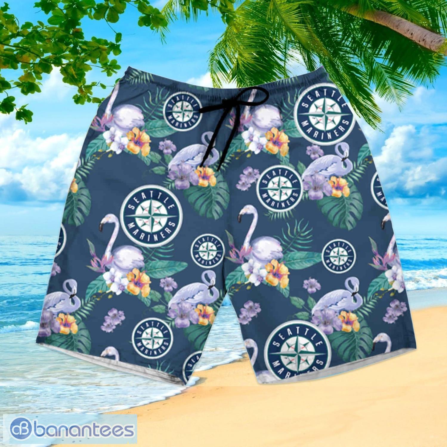 Mlb Seattle Mariners Summer Hawaiian Shirt And Shorts - Banantees