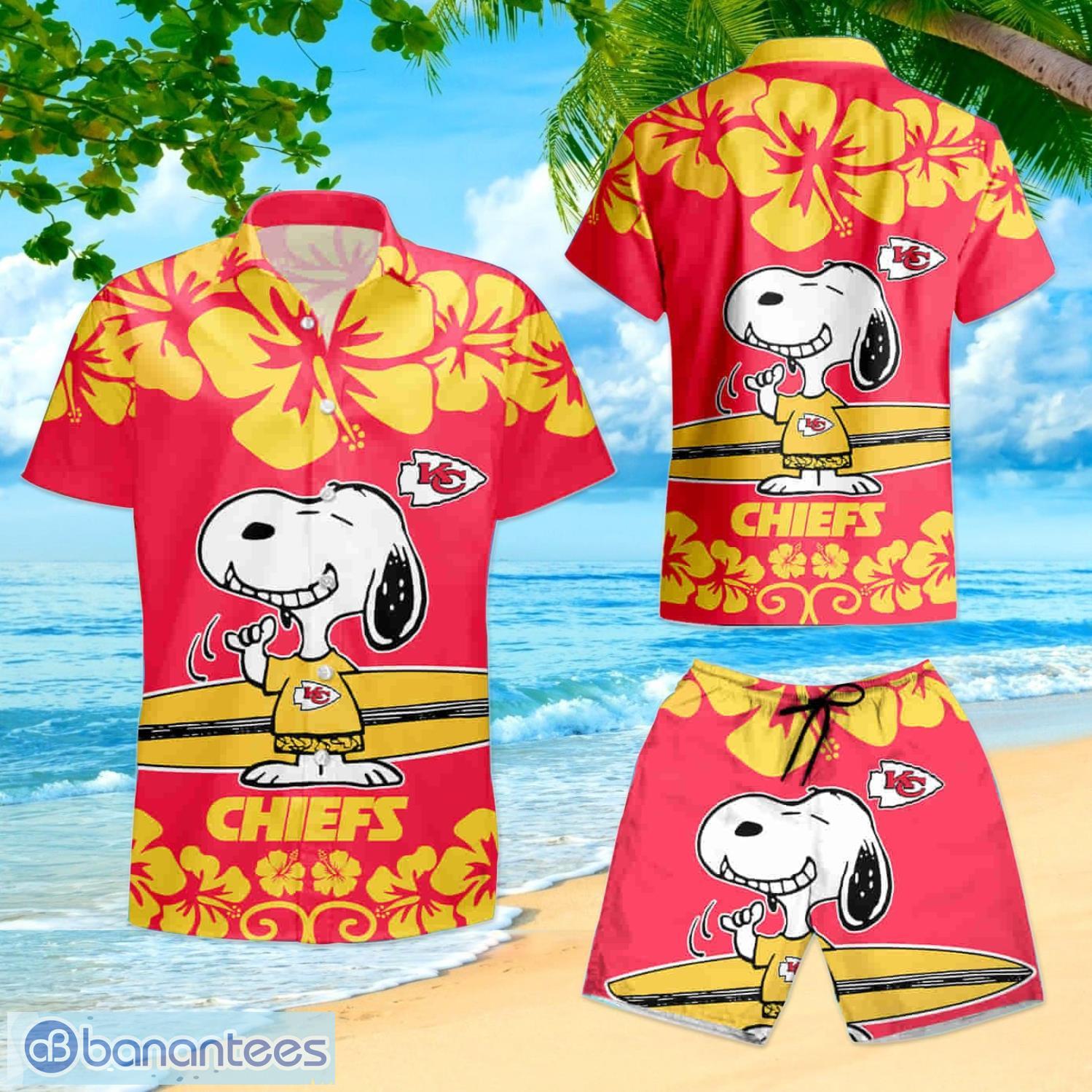 Cute Snoopy Kansas City Chiefs Snoopy Lover Hawaiian Shirt Summer Gift For  Fans