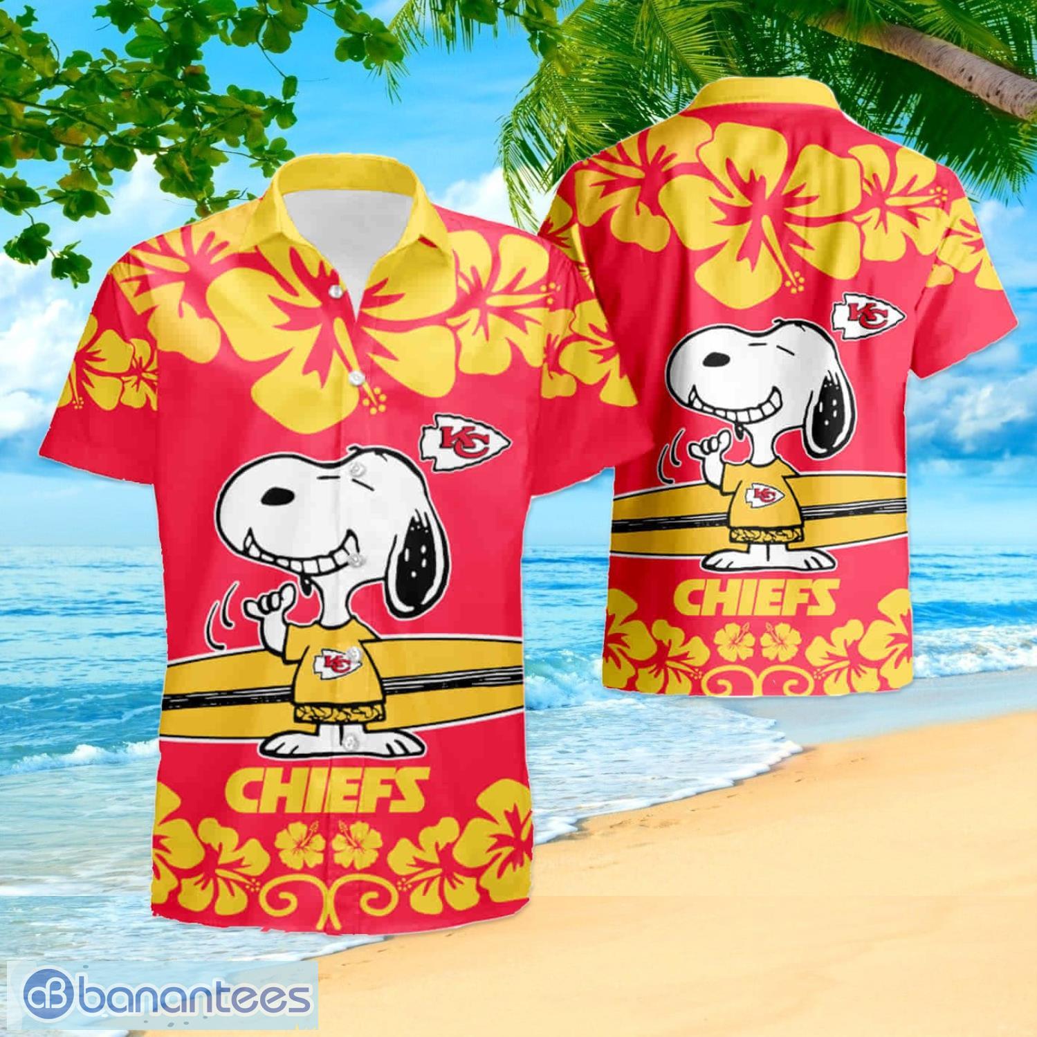 Kansas City Chiefs Snoopy Autumn Hawaiian Shirt And Shorts Best Gift For  Summer Vacation - Banantees