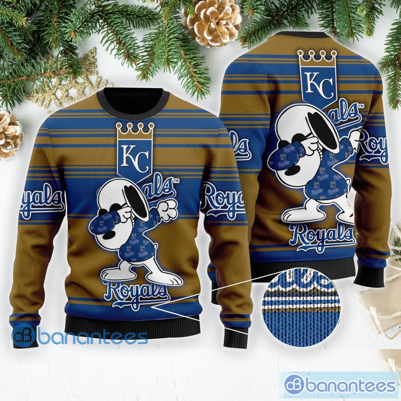 Snoopy Love Kansas City Royals Ugly Christmas Sweater