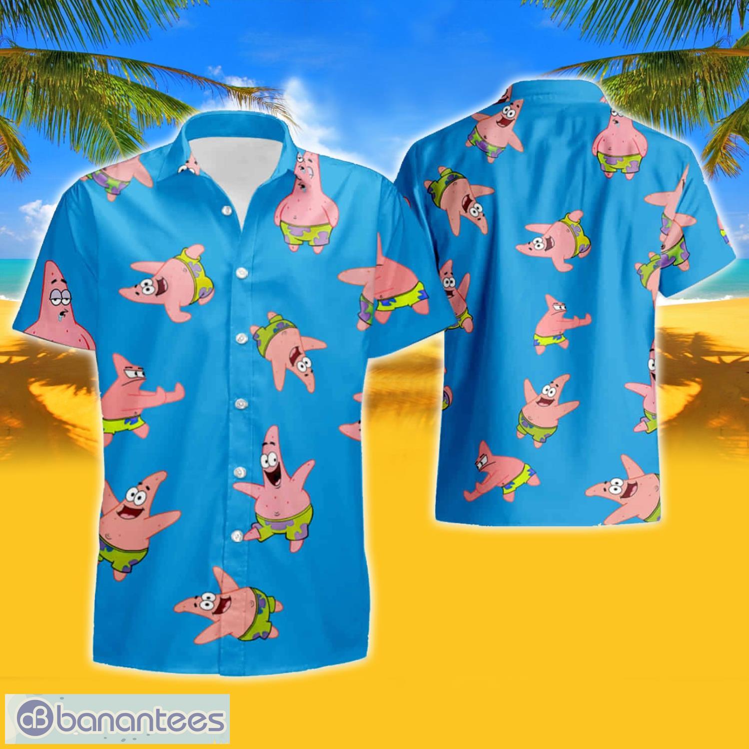 Top-selling item] SpongeBob SquarePants Full Print Hawaii Shirt And Beach  Shorts