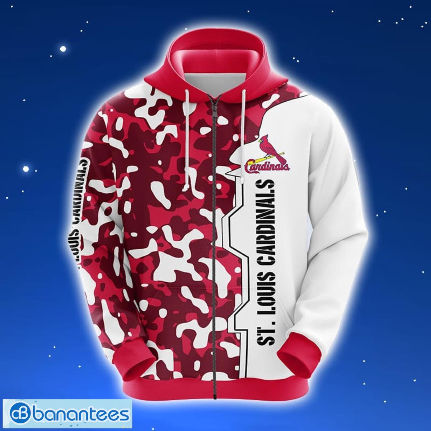 MLB St. Louis Cardinals Red 3D Hoodie Zip Hoodie For Men And Women Sport  Gift - Banantees