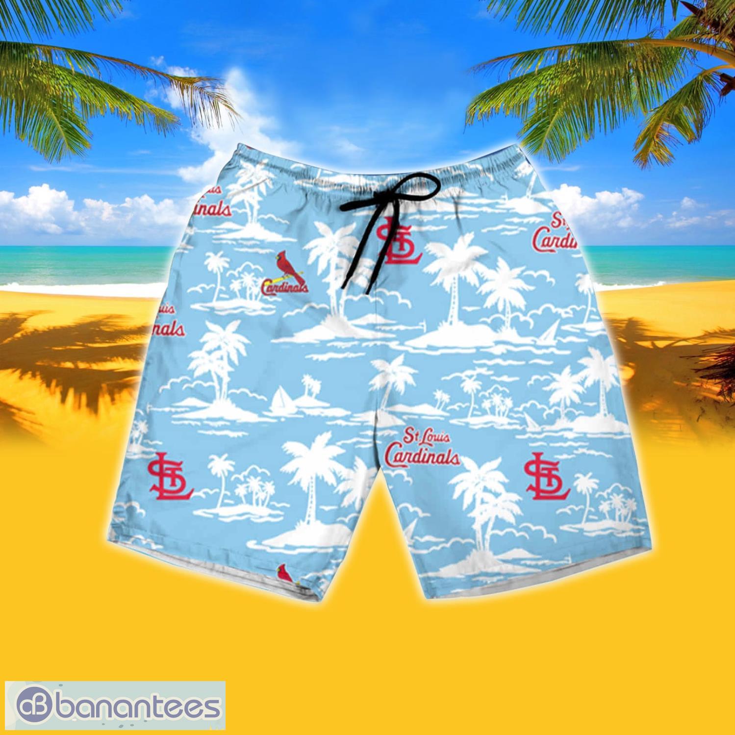 Personalized MLB St Louis Cardinals Palm Tree Style Hawaiian Shirt