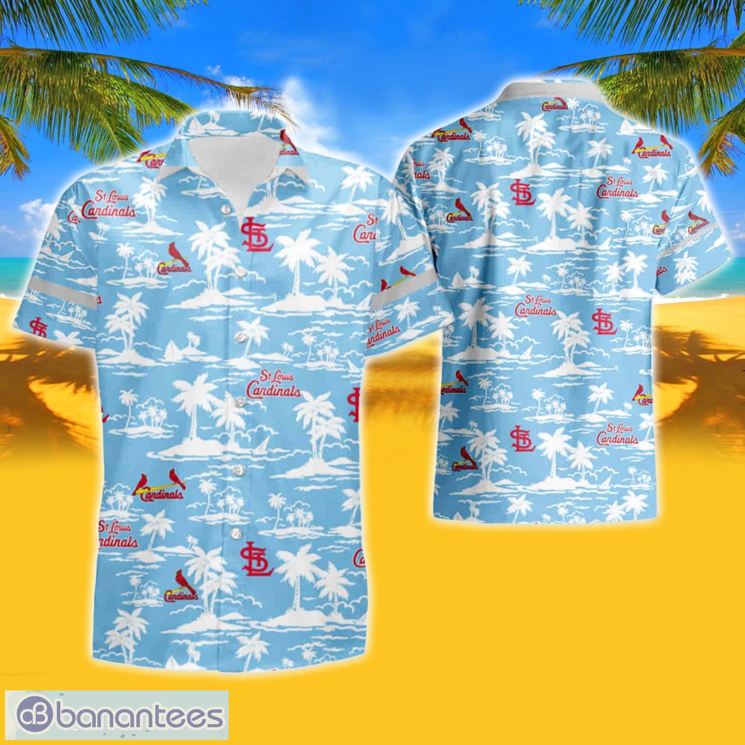 St Louis Cardinals Vintage Mlb Short Sleeve Aloha Hawaiian Shirt And Shorts  Beach Gift - Banantees