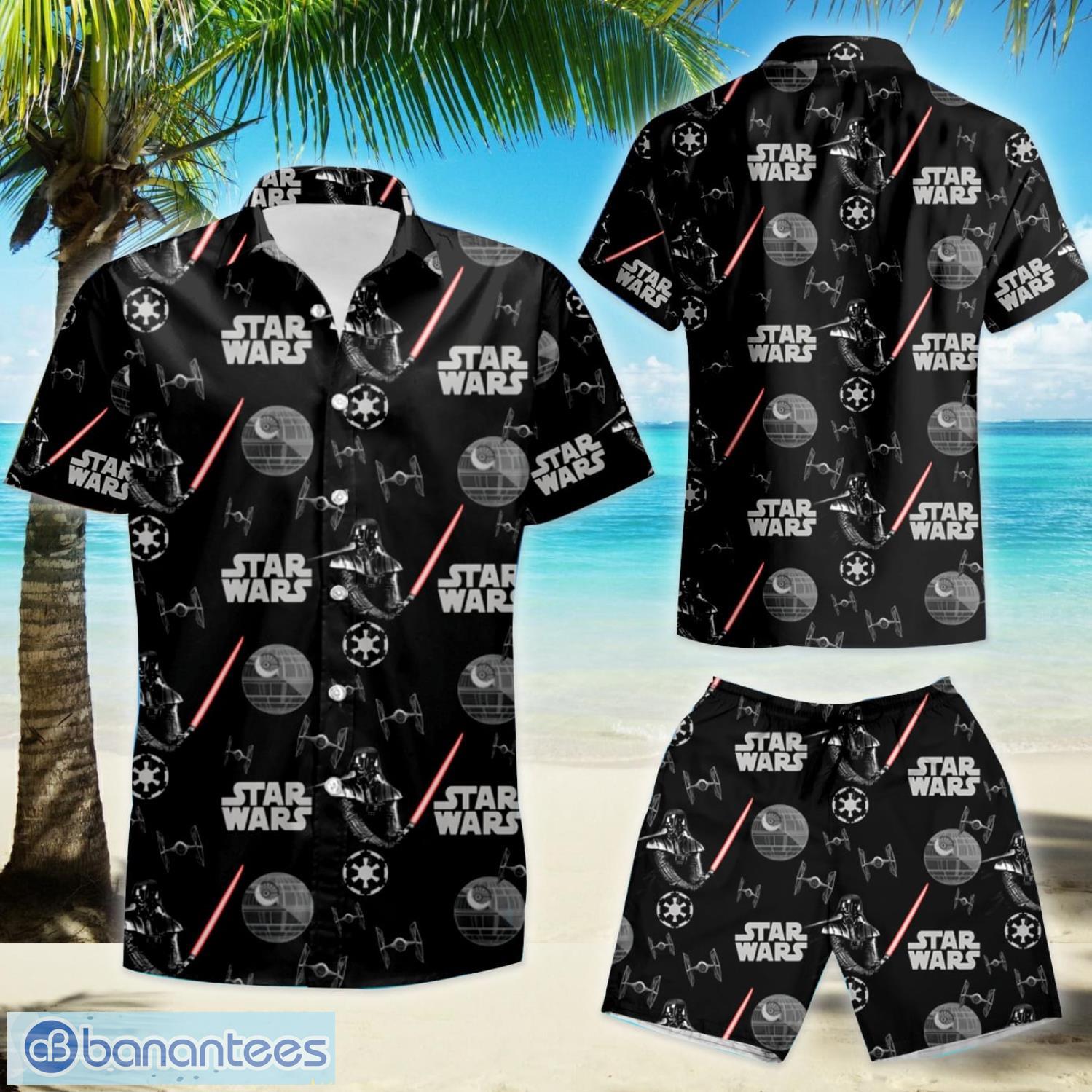 Darth Vader Darth Vader With Lightsaber Hawaiian Shirt And Shorts