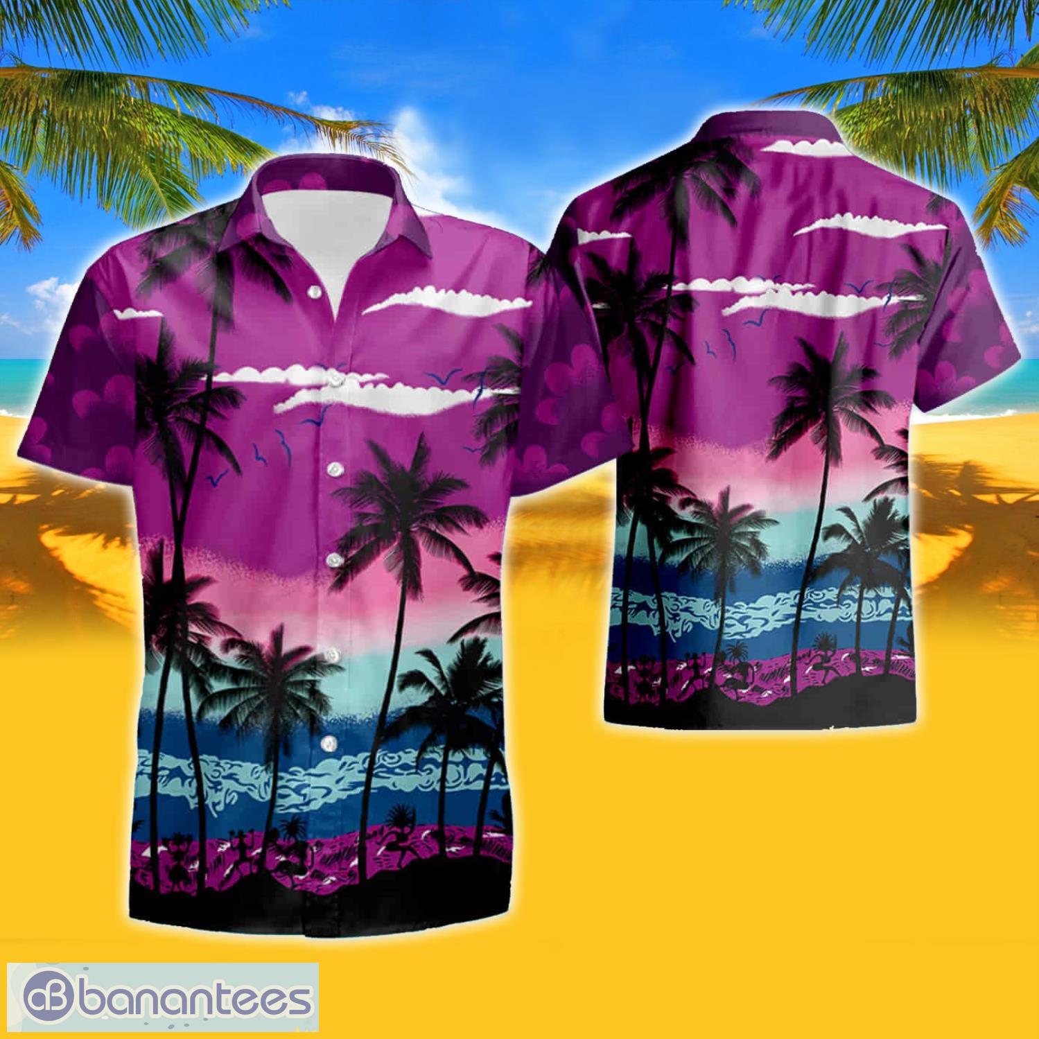 Chicago Bears Beautiful Beach Sunset Aloha Hawaiian Shirt And Beach Short