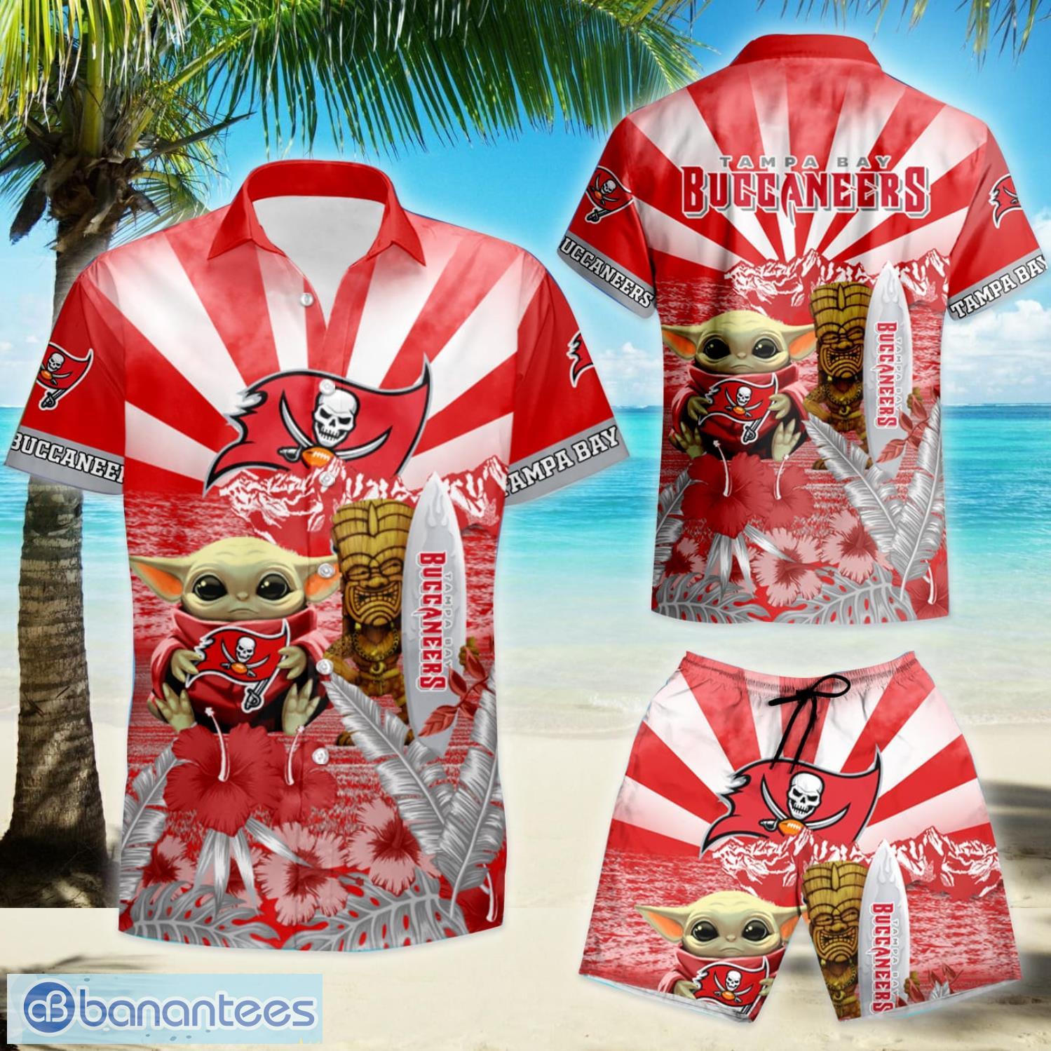 Tampa Bay Buccaneers 3D Hawaiian Shirt And Shorts For Men And Women Gift  Fans - Banantees