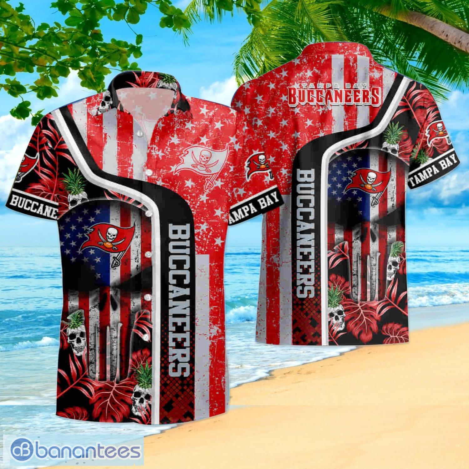 Tampa Bay Buccaneers Tropical Skull NFL Design 2 Beach Hawaiian