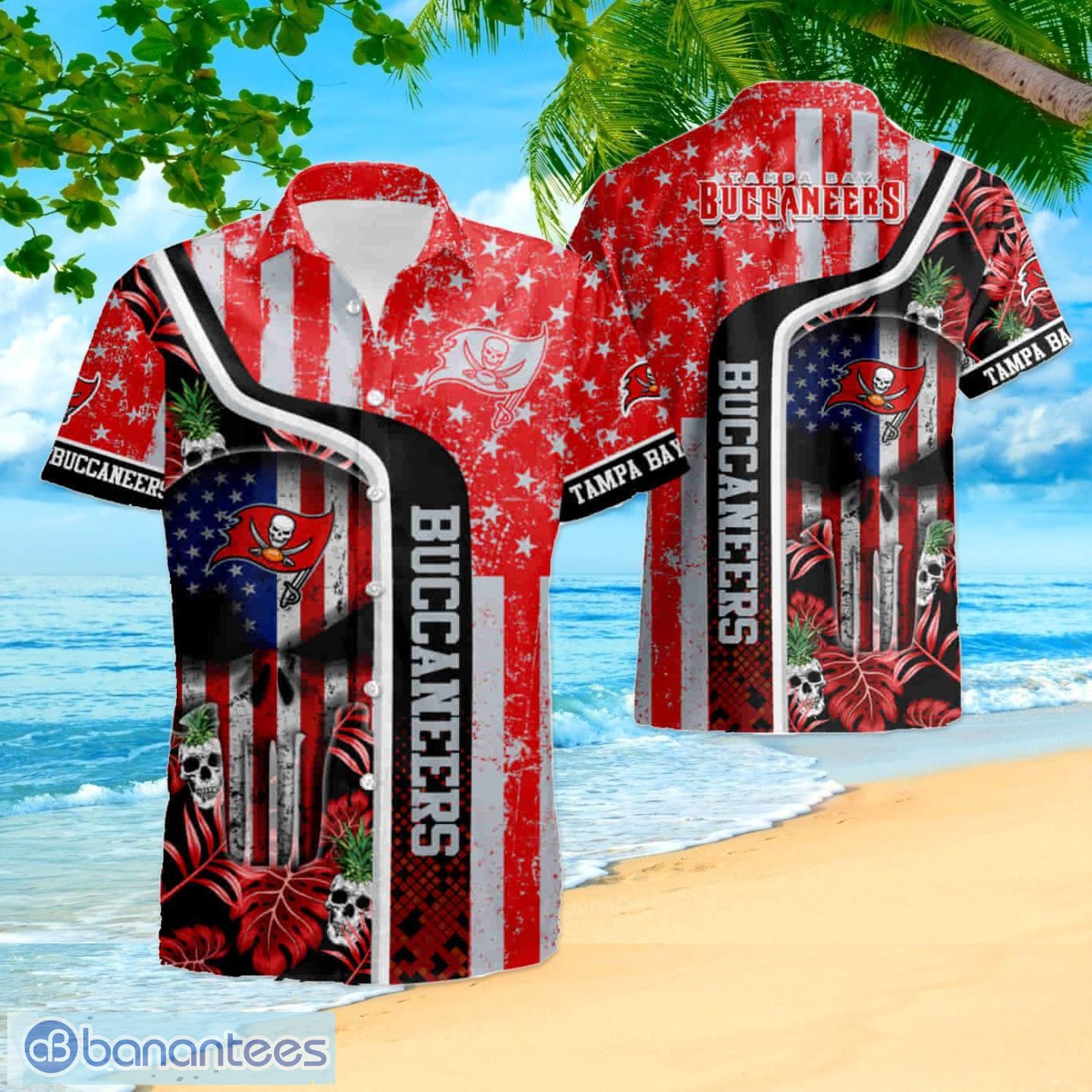 Tampa Bay Buccaneers Tropical Skull NFL Design 2 Beach Hawaiian