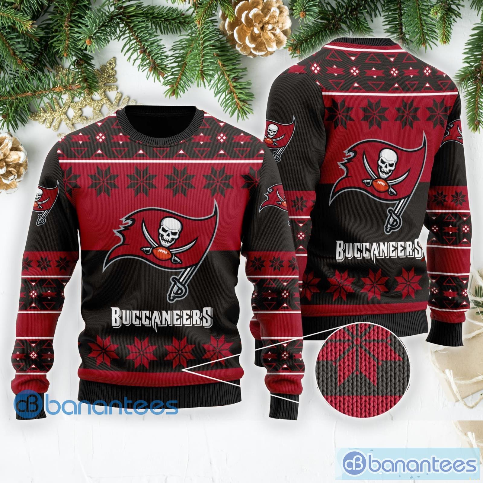 Tampa Bay Buccaneers Christmas Tree Pattern Ugly Christmas Sweater