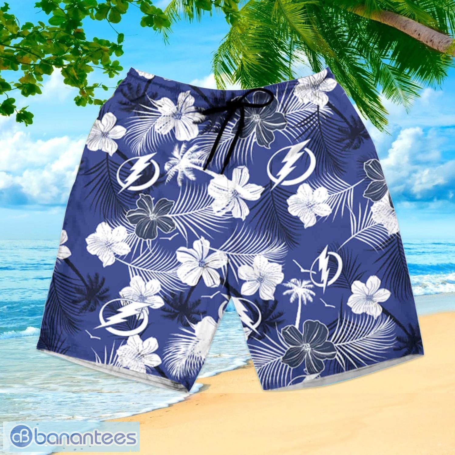 Tampa Bay Lightning Nhl Summer Gift Hawaiian Shirt And Shorts - Banantees