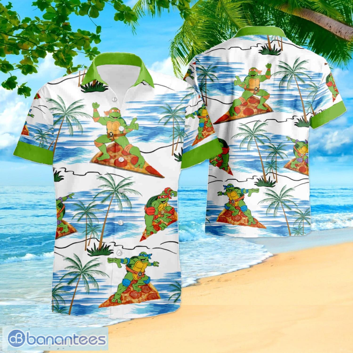 Michelangelo Ninja Turtles Hawaiian Shirt Summer Beach Clothes