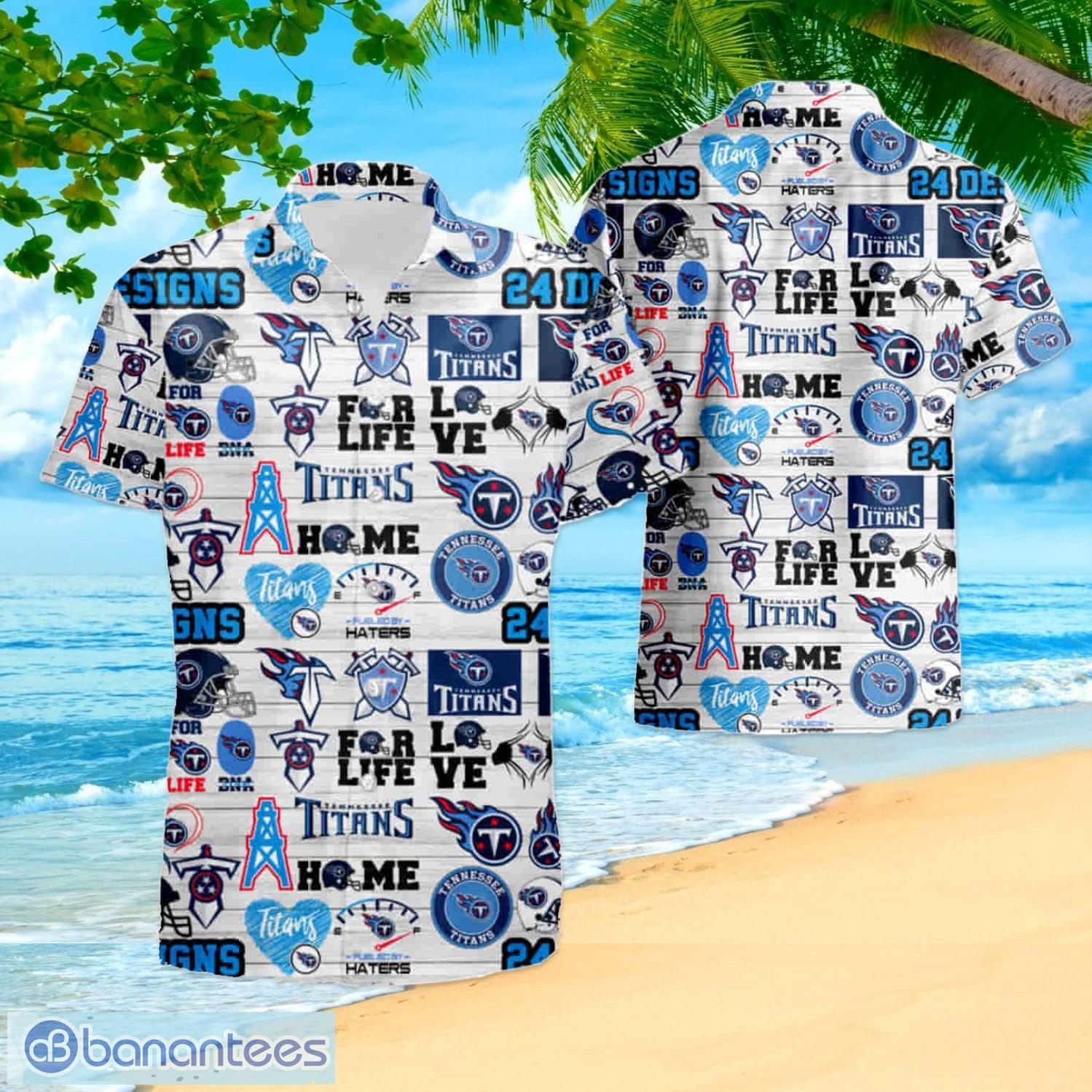 Tennessee Titans NFL Flower Hawaiian Shirt Football Fans Shirt