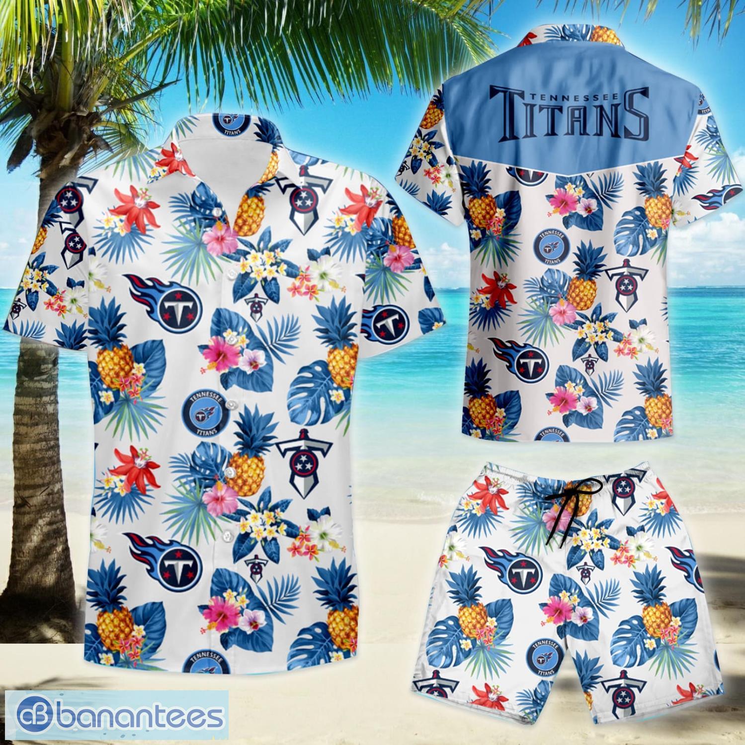 Tennessee Titans Pineapple Hawaiian Shirt And Shorts Summer