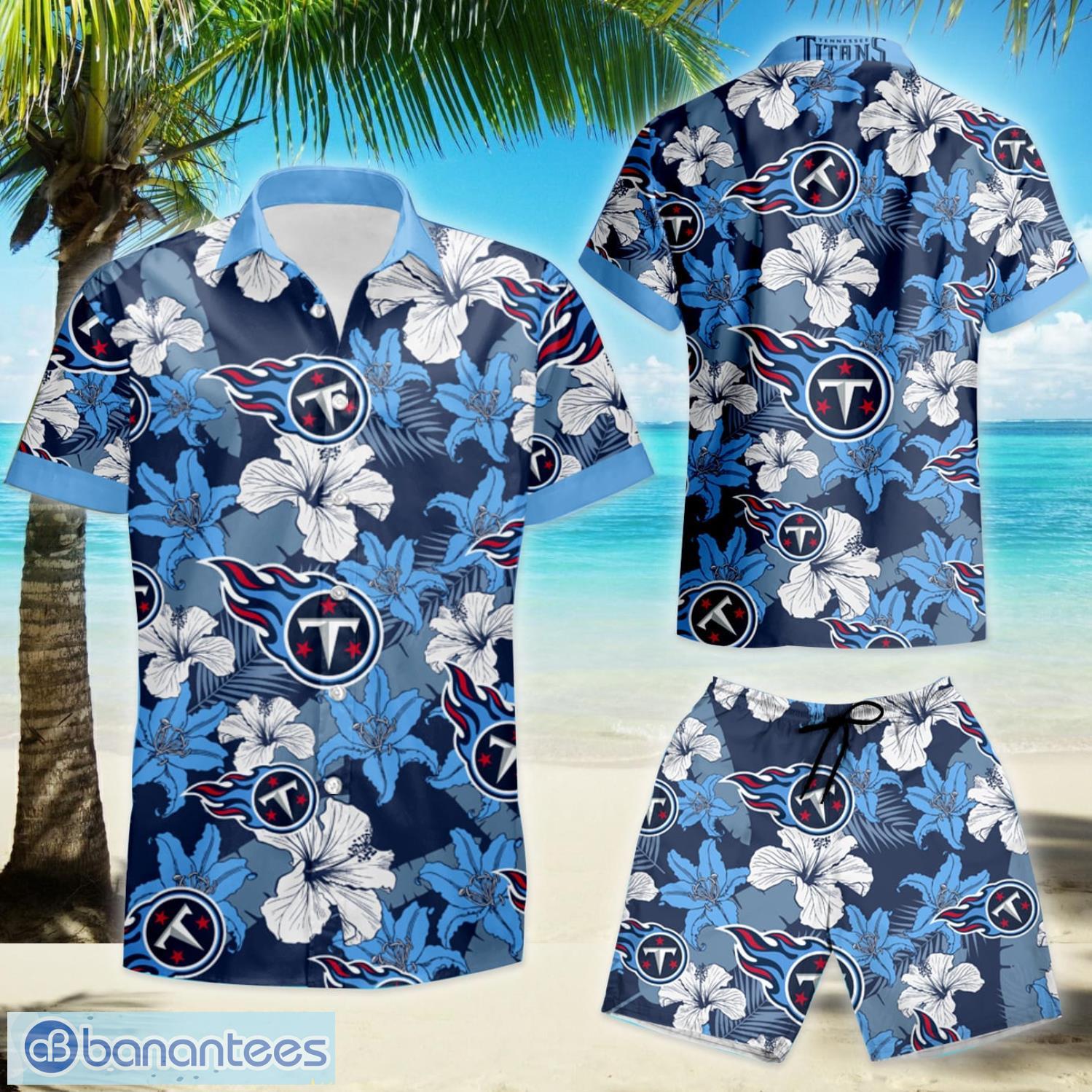 Tennessee Titans Hawaiian Shirt And Shorts Summer Vacation Gift