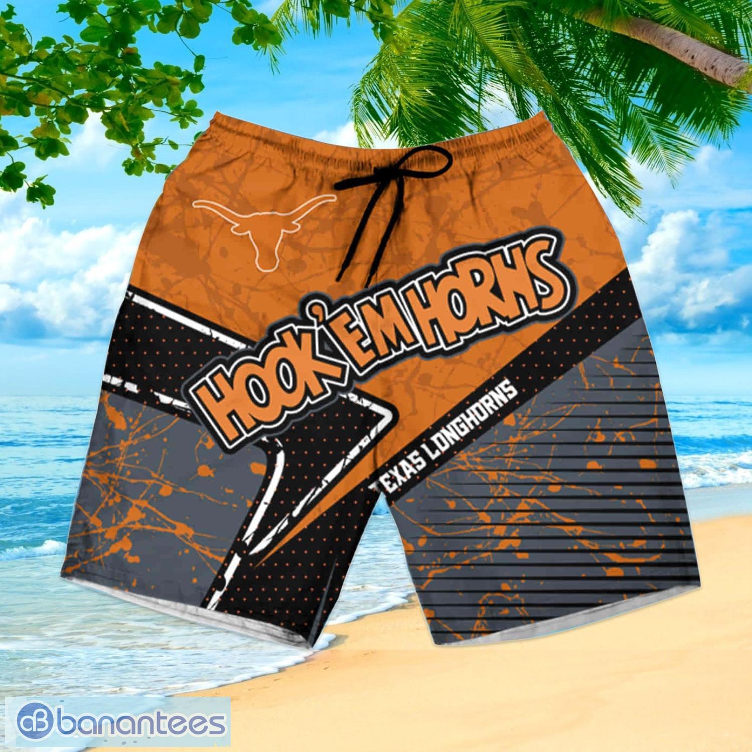 Texas Longhorns Ncaa2 Summer Hawaiian Shirt And Shorts - Banantees