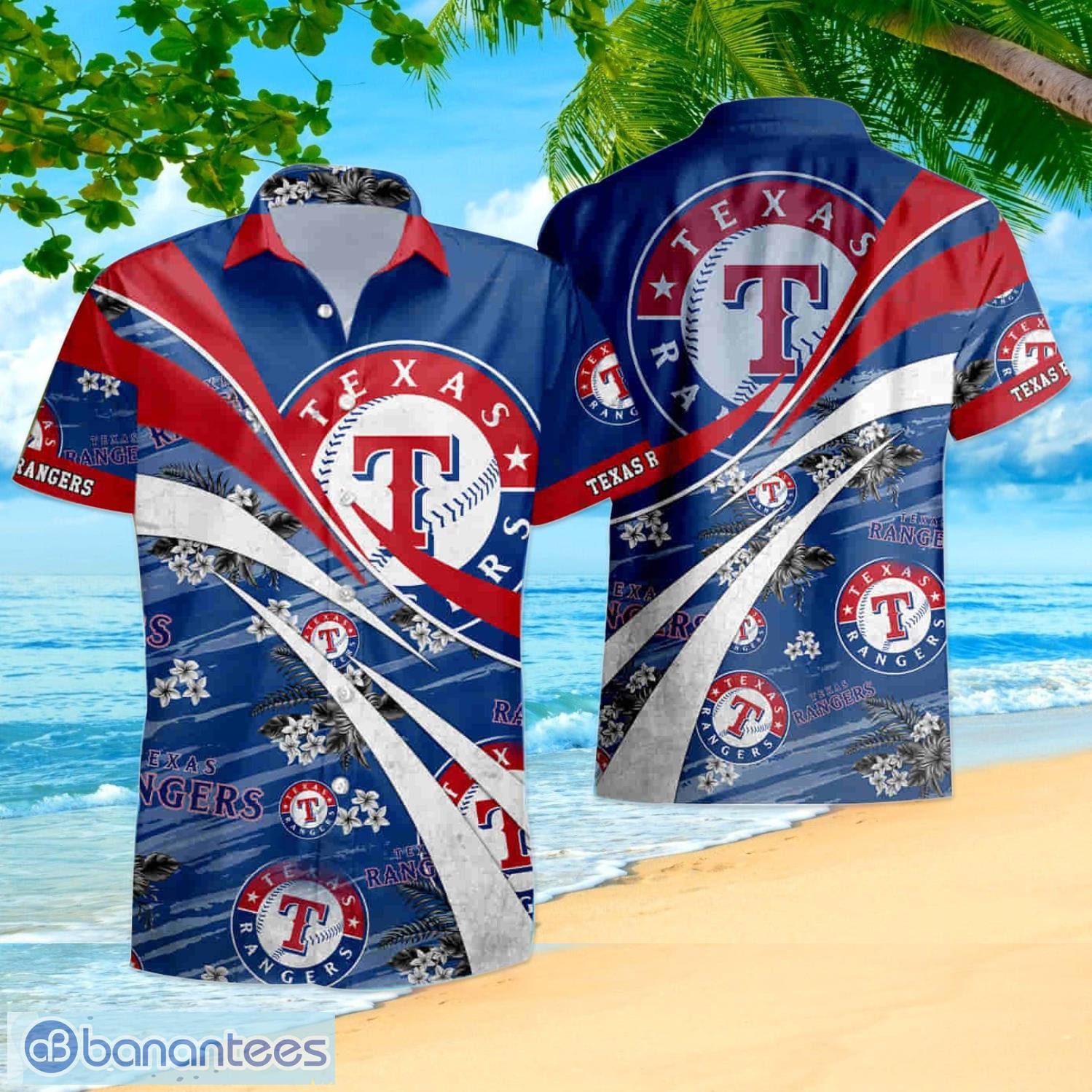 Texas Rangers MLB-Summer Hawaiian Shirt And Shorts