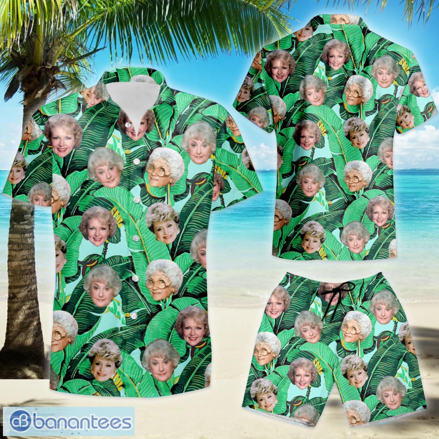 The Golden Girls Heads Leaves Summer Hawaiian Shirt And Shorts