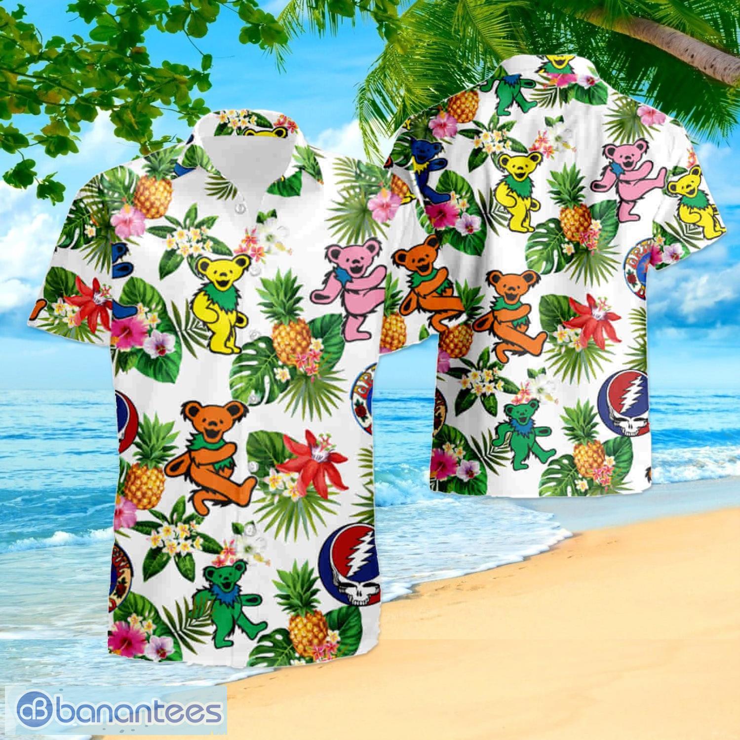 The Grateful Dead Rock Band Short Sleeve Aloha Hawaiian Shirt And Shorts Beach Gift Product Photo 1