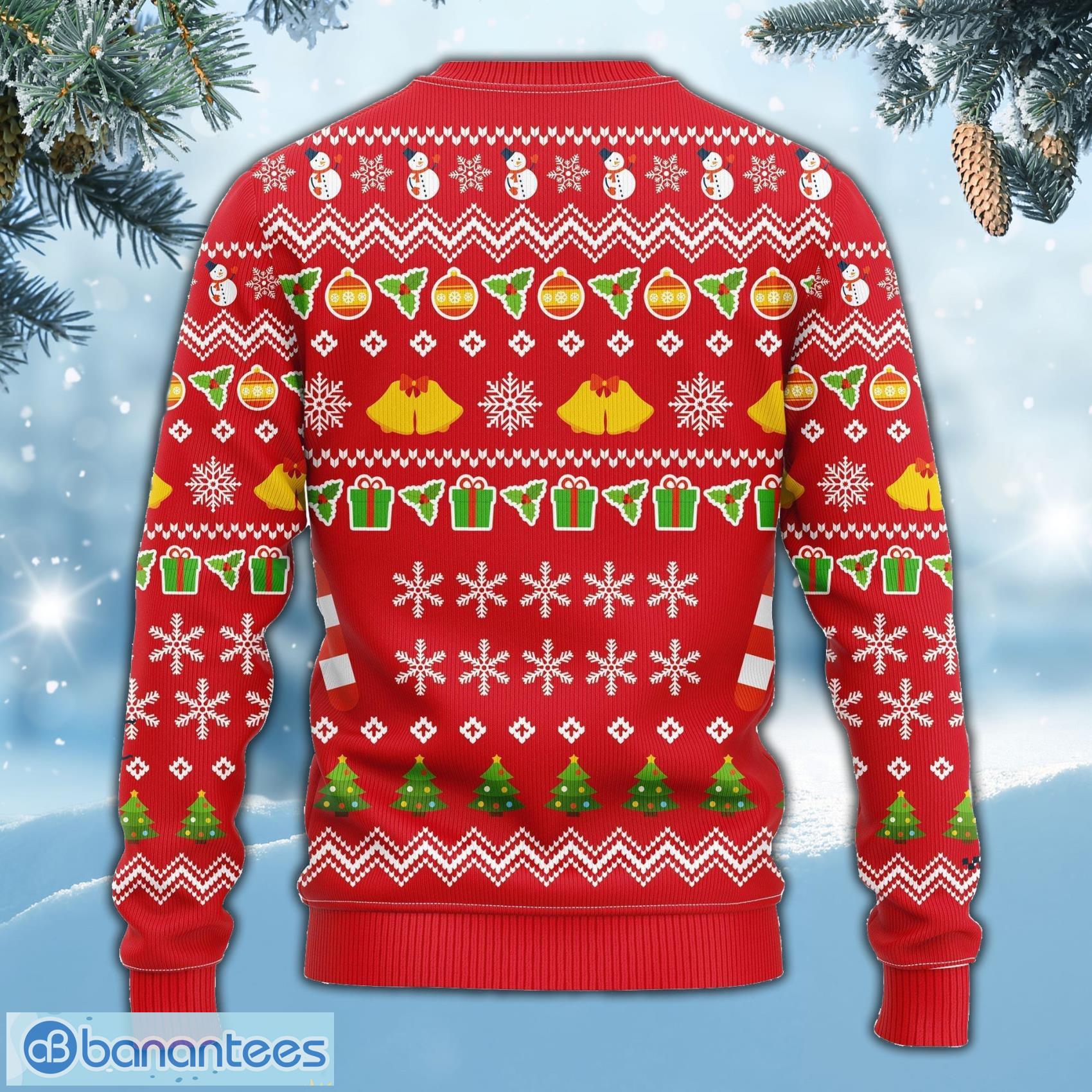 Texas Rangers Basic Pattern Ugly Christmas Sweater - Banantees