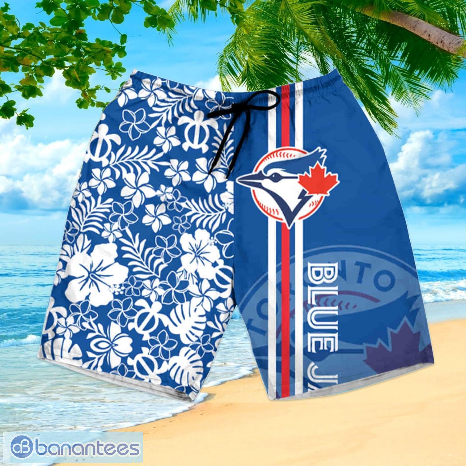 MLB Toronto Blue Jays Hawaiian Shirt Aloha Palm Trees Beach Lovers