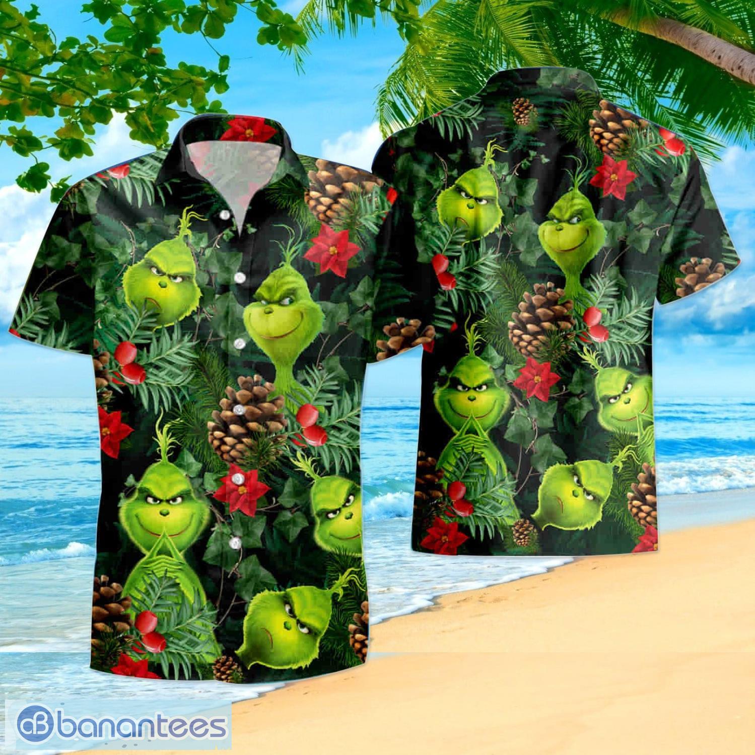 Tropical Grinch All Over Print Summer Gift Hawaiian Shirt And Shorts -  Banantees