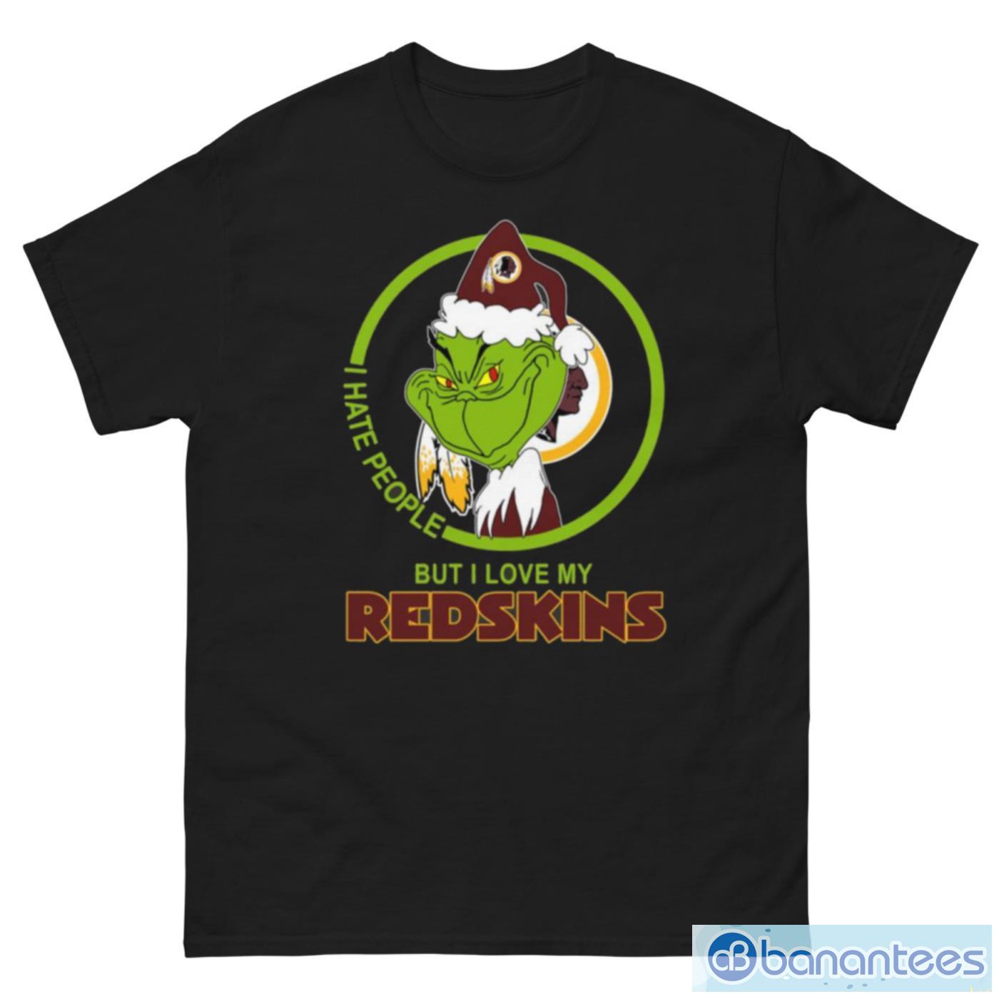 Washington Redskins Fanpage - Spacytee Washington American Football Team T  Shirt Grinch Lovers Tshirt Grinch Santa Claus Toilet Tshirt Men T-Shirt  (XL, Black)  (via )