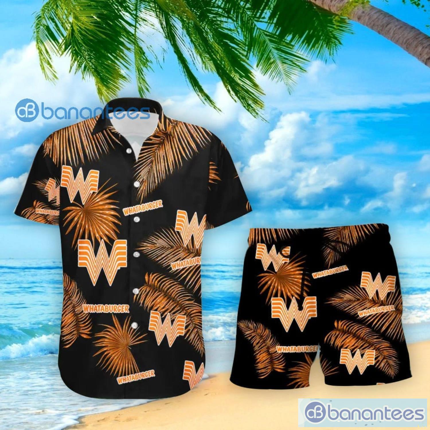 Whataburger Lover Gift Palm Leaves Pattern Tropical Hawaiian Shirt And ...