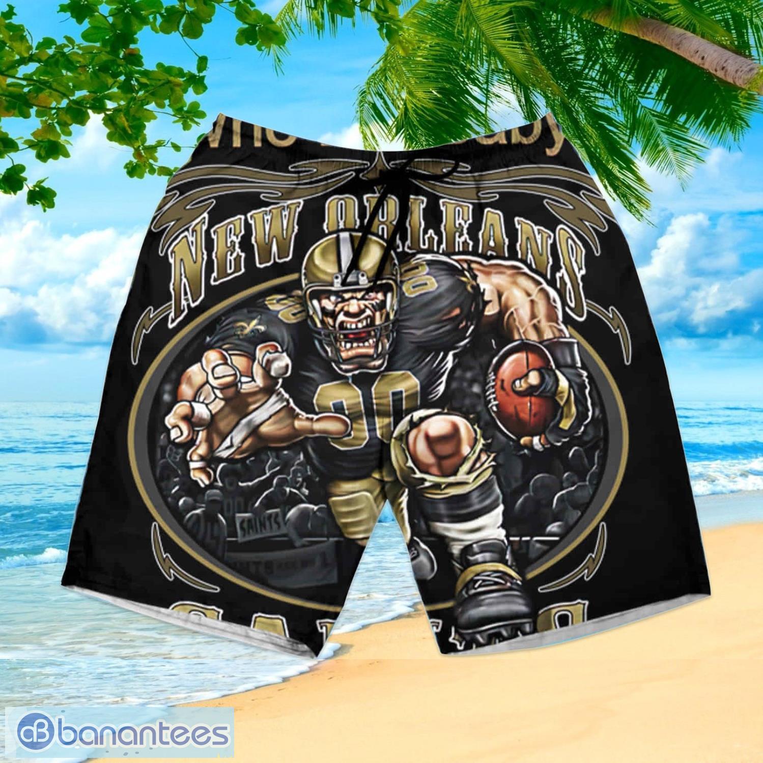 Who Dat Baby New Orleans Saints Nfl Summer Hawaiian Shirt And Shorts -  Banantees