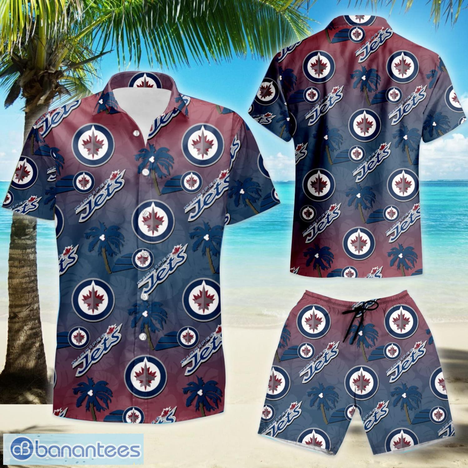 NHL Winnipeg Jets Design Logo 1 Hawaiian Shirt For Men And Women