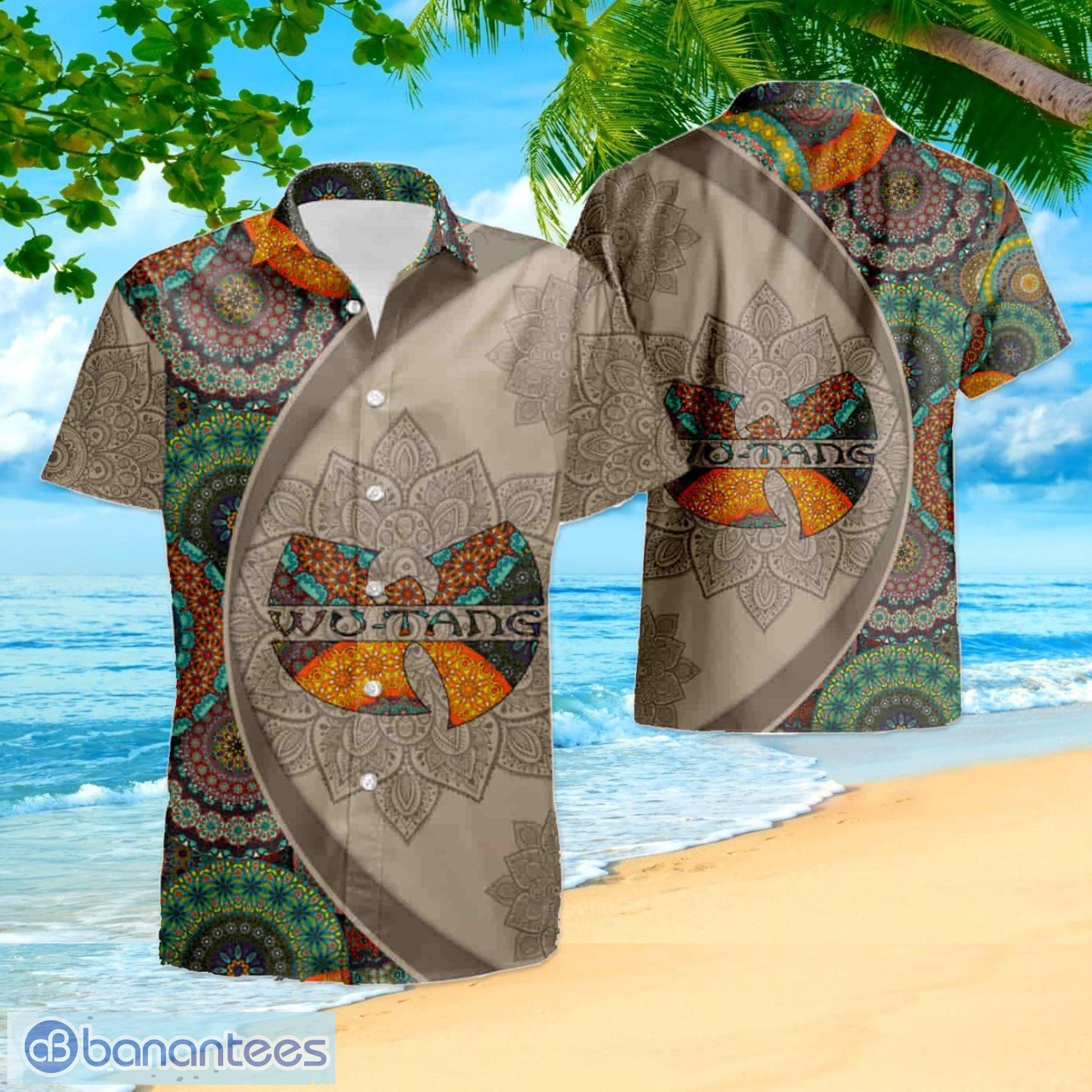 Wu-Tang Clan Logo Mandala Pattern 3d Summer Hawaiian Shirt And Shorts -  Banantees