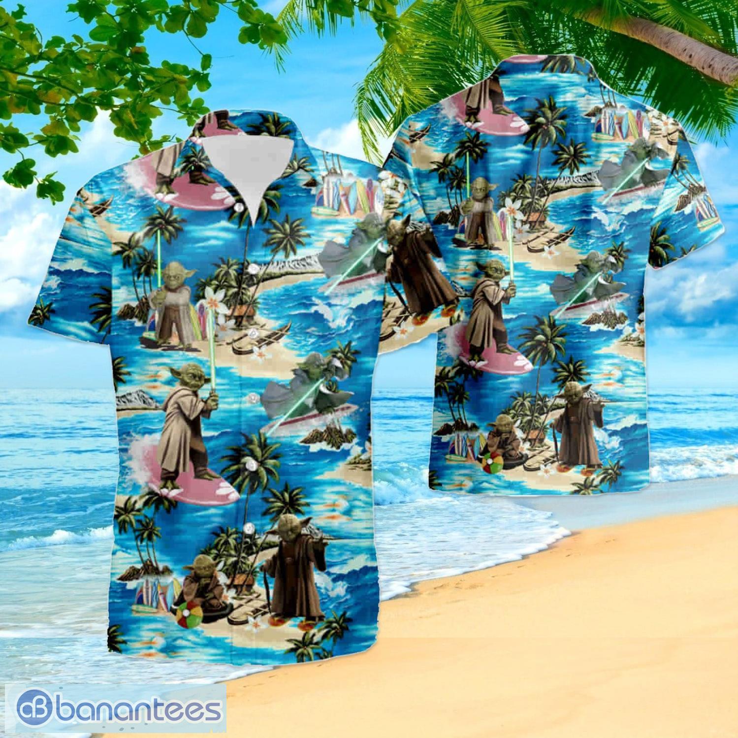 Star Wars Baby Yoda Surfing Summer Hawaiian Shirt For Men And Women