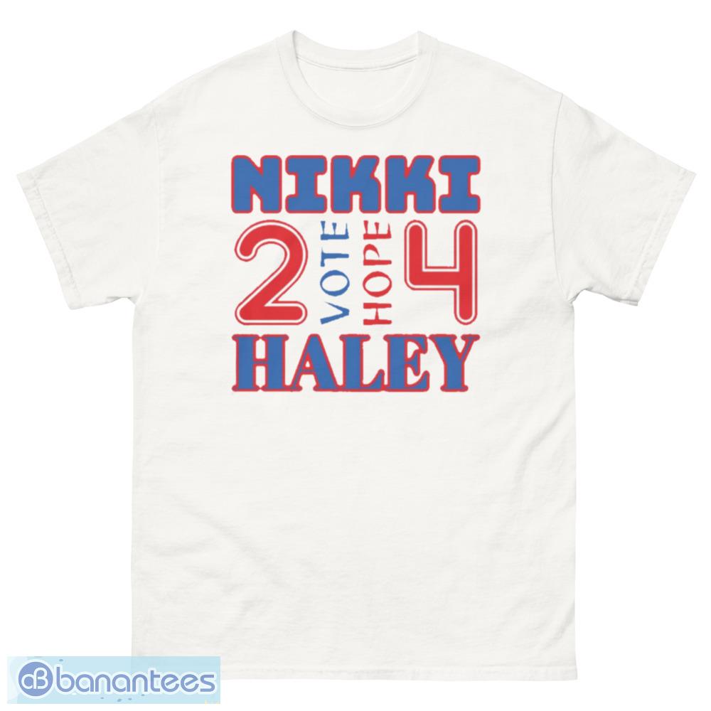 2024 Vote For Nikki Haley Vote And Hope T-Shirt, Sweatshirt, Hoodie - 500 Men’s Classic Tee Gildan