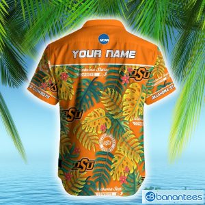 NCAA Oklahoma State Cowboys Hawaiian Shirt Custom Name Leaf Colors For Men And Women - Oklahoma State Cowboys NCAA Hawaiian Shirt_3