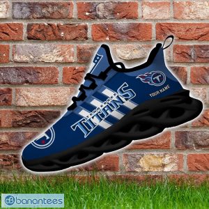 Custom Name Tennessee Titans Running Sneakers Striped Style Max Soul Shoes Product Photo 3