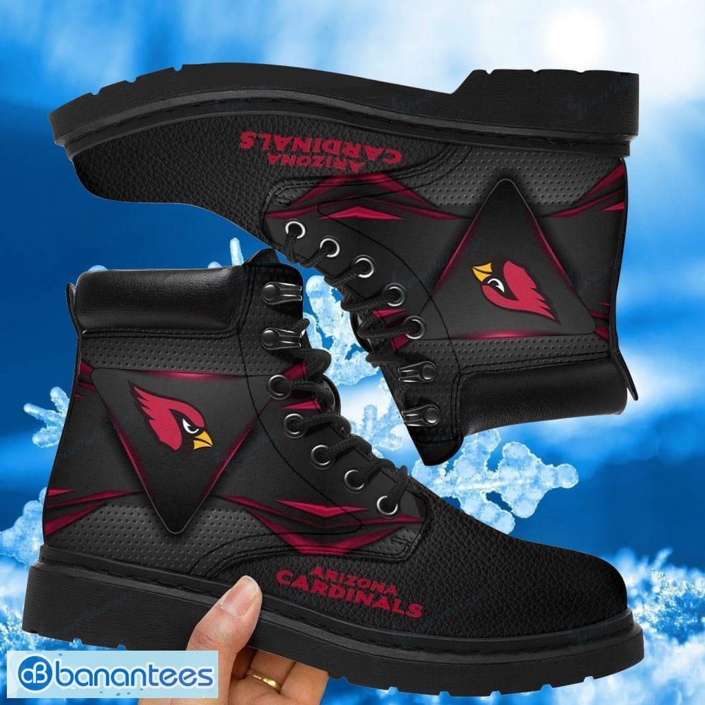 Arizona Cardinals Boots Vegan Leather Custom Timboot Shoes Product Photo 1